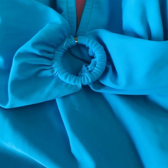 NIKI Wior Teal Deep V Neck Buckle One Piece Bathing Suit Plus Size 14 - Picture 4 of 8